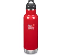 Термобутылка Klean Kanteen Classic Loop 20oz, 592 мл, Mineral Red 1003205