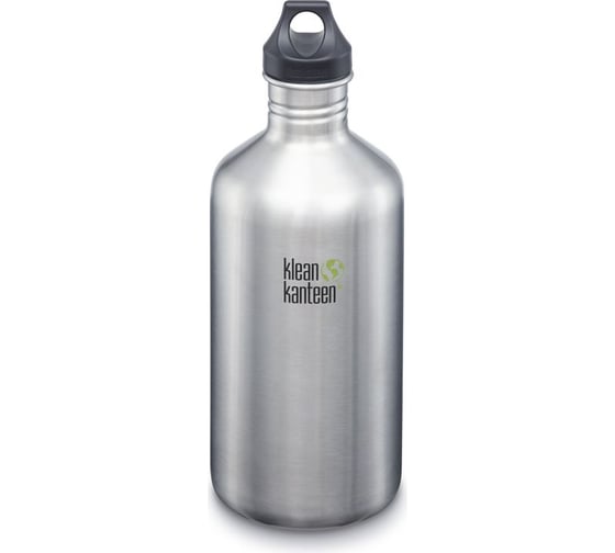 Бутылка Klean Kanteen Classic Loop 64oz, 1900 мл, Brushed Stainless 1000547 1