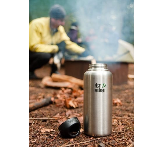 Бутылка Klean Kanteen Wide 40oz, 1182 мл, Brushed Stainless 1000592