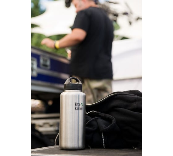 Бутылка Klean Kanteen Wide 40oz, 1182 мл, Brushed Stainless 1000592