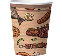 Набор бумажных стаканов ND Play Ешь шашлык, в т/у пленке, 6 шт, 250мл 312057