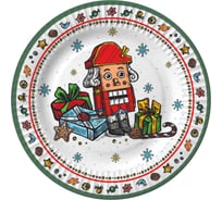 Набор бумажных тарелок ND Play Щелкунчик-1, 6шт, d=180мм 314039