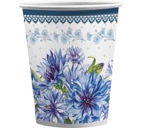 Набор бумажных стаканов ND Play Букет васильков, в т/у пленке, 6 шт, 250мл 312690