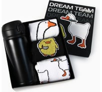 Подарочный набор термос и носки KAFTAN 3 пары Dream team, р. 41-44 (27-29 см) 10804795