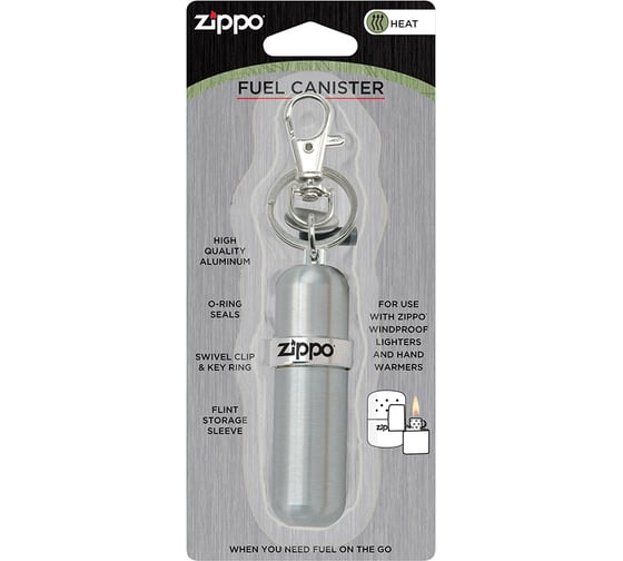 Баллончик для топлива ZIPPO алюминий, серебристый 121503