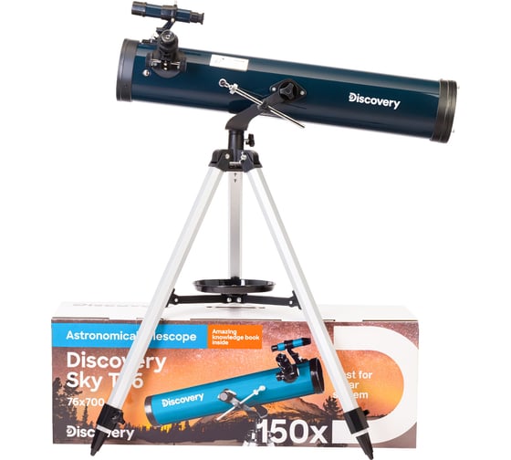 Телескоп Levenhuk Discovery Sky T76 с книгой 77832