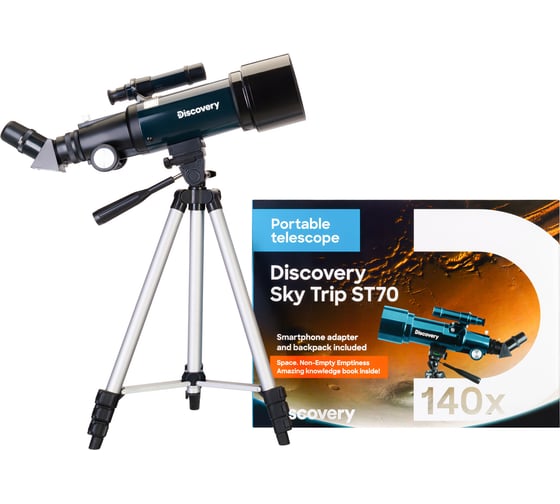 Телескоп Levenhuk Discovery Sky Trip ST70 с книгой 77867