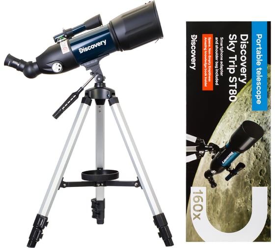 Телескоп Levenhuk Discovery Sky Trip ST80 с книгой 77870