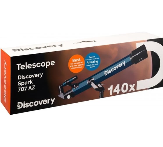 Телескоп Levenhuk Discovery Spark 707 AZ с книгой 78734