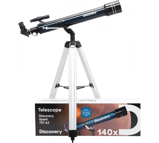 Телескоп Levenhuk Discovery Spark 707 AZ с книгой 78734