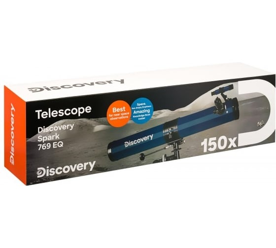 Телескоп Levenhuk Discovery Spark 769 EQ с книгой 78737
