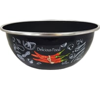 Миска appetite эмалированная 2,5л нерж/об Chilli 10-0311/6