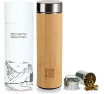 Термос-термобутылка с заварником Santai Living Bamboo 530 мл SL-8618-01