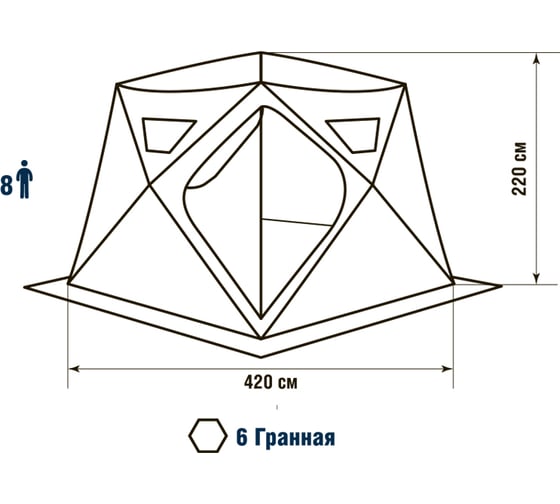 Палатка HIGASHI Yurta Pro DC 04157