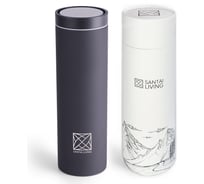 Термокружка Santai Living To-Go 360 из стали, 450 мл, чёрная SL-8618-09