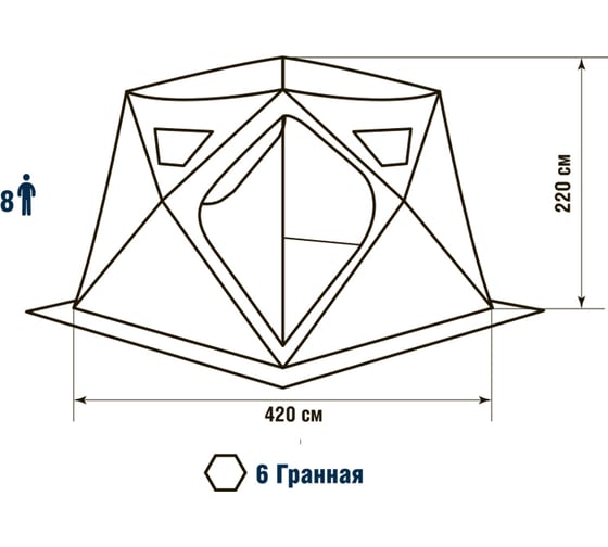 Палатка HIGASHI Camo Yurta 02835