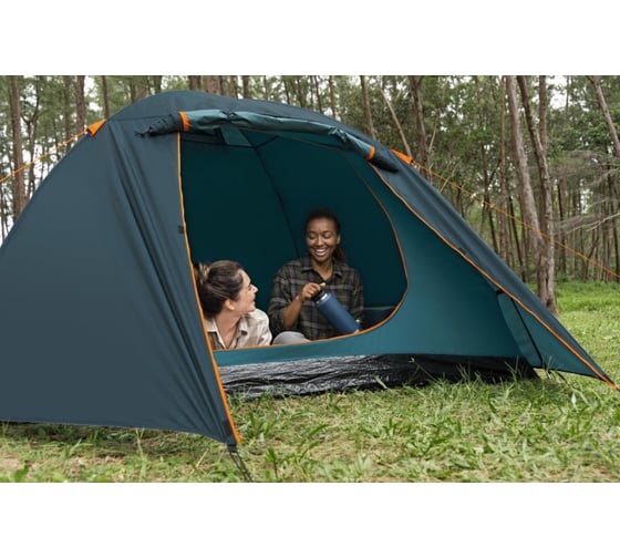 Палатка 4-местная BestWay Alpine Dome 4 Tent (70см+210см)x240x140см, полиэстер 190Т, 2000мм, 110гр/м2 РЕ 68141 BW
