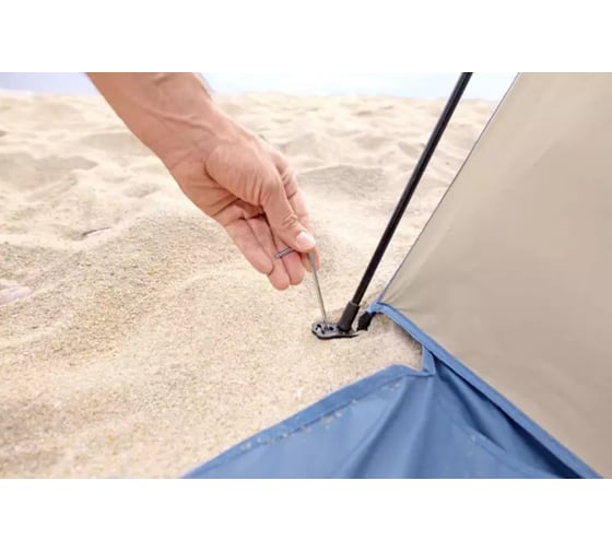Палатка 4-местная BestWay Beach Dome 4 Tent (107+127см)x240x125см, 190Т polyester PU, 600мм, 110гр/м2 PE 68144 BW