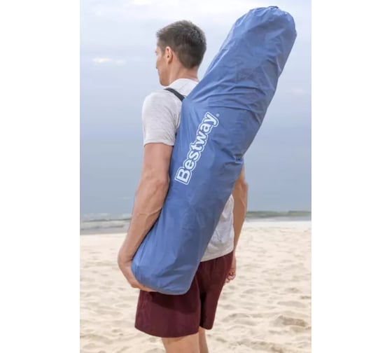 Палатка 4-местная BestWay Beach Dome 4 Tent (107+127см)x240x125см, 190Т polyester PU, 600мм, 110гр/м2 PE 68144 BW