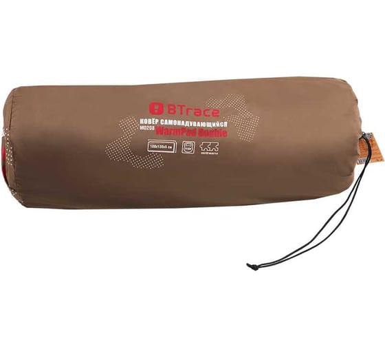 Ковер самонадувающийся Btrace Warm Pad Double 188x130x5 см, коричневый M0208