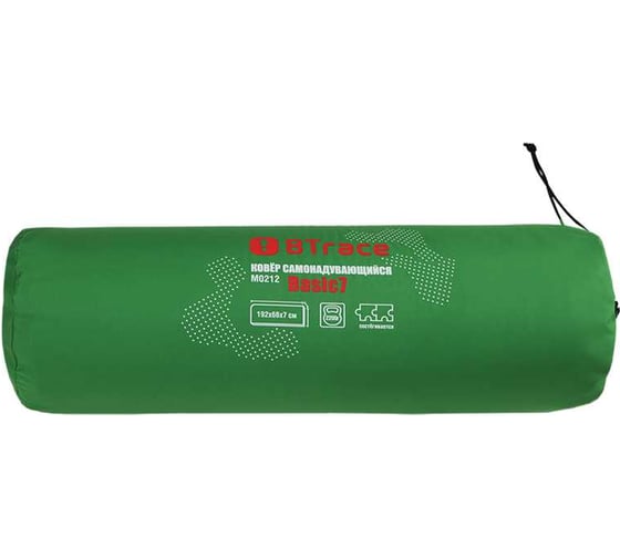 Ковер самонадувающийся Btrace Basic 7, 192x66x7 см, зеленый M0212