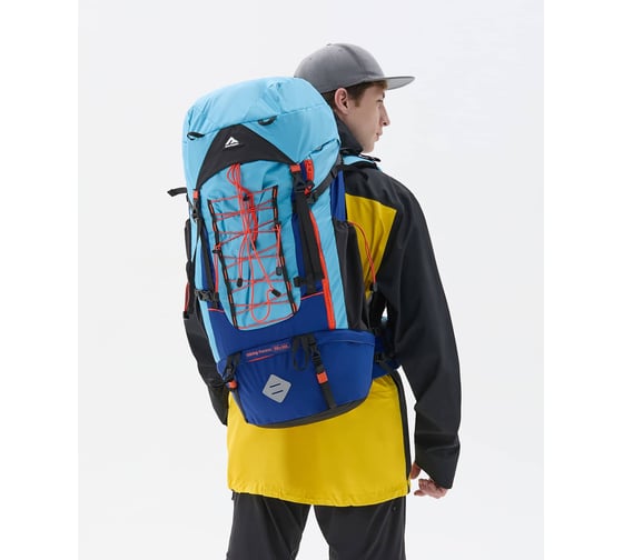Рюкзак Berger Hiking Ascent BHA25BP-02, голубой/синий, 55+10 л ЦБ-00003907