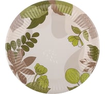 Набор бумажных тарелок Волшебная страна Nature 18 см, 6 шт 109339