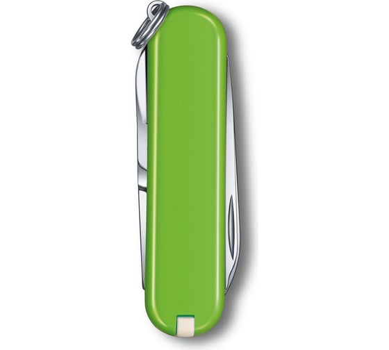 Нож-брелок Victorinox Classic SD Colors Smashed Avocado 58 мм, 7 функций, салатовый 0.6223.43G