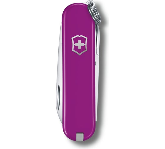 Нож-брелок Victorinox Classic SD Colors Tasty Grape 58 мм, 7 функций, фиолетовый 0.6223.52G