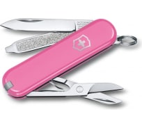 Нож-брелок Victorinox Classic SD Colors Cherry Blossom 58 мм, 7 функций, розовый 0.6223.51G