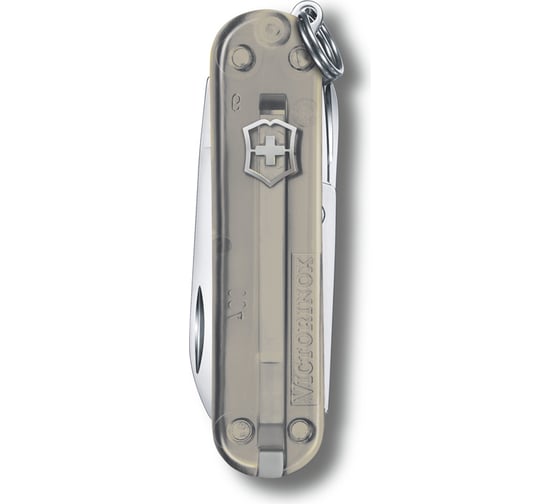 Нож-брелок Victorinox Classic SD Colors Mystical Morning 58 мм, 7 функций, серый 0.6223.T31G