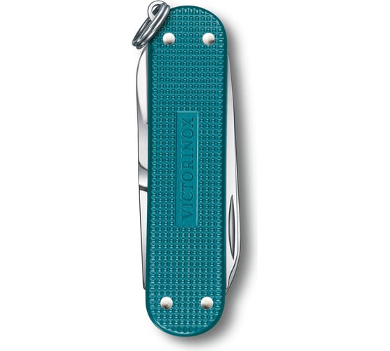 Нож-брелок Victorinox Classic SD Alox Colors Wild Jungle 58 мм, 5 функций, тёмно-бирюзовый 0.6221.242G