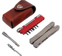 Мультитул Victorinox SwissTool Spirit X Plus Ratchet 105 мм, 36 функций, в кожаном чехле 3.0236.L