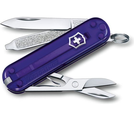 Нож-брелок Victorinox Classic SD Colors Persian Indigo 58 мм, 7 функций, индиго 0.6223.T29G 1