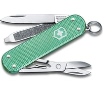 Нож-брелок Victorinox Classic SD Alox Colors Minty Mint 58 мм, 5 функций, мятный 0.6221.221G