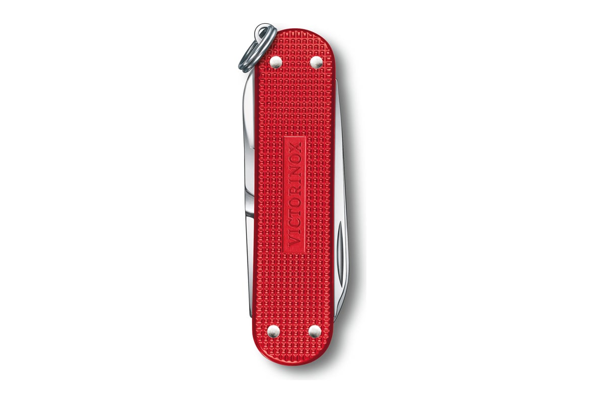 Нож-брелок Victorinox Classic SD Alox Colors Sweet Berry 58 мм, 5 функций,  красный 0.6221.201G - выгодная цена, отзывы, характеристики, фото - купить  в Москве и РФ