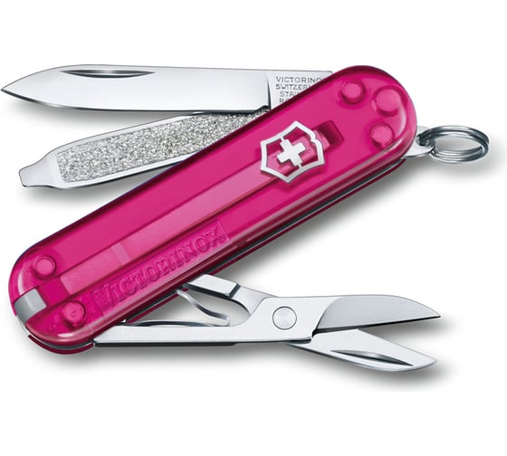 Нож-брелок Victorinox Classic SD Colors Cupcake Dream 58 мм, 7 функций, розовый 0.6223.T5G 1