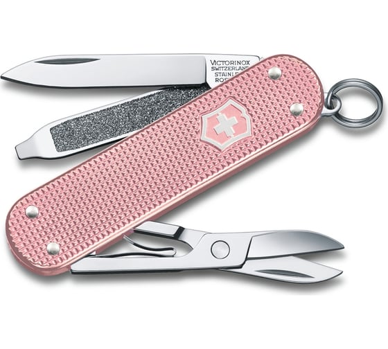 Нож-брелок Victorinox Classic SD Alox Colors Cotton Candy 58 мм, 5 функций, светло-розовый 0.6221.252G 1