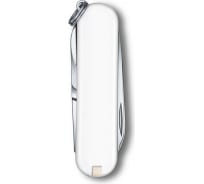 Нож-брелок Victorinox Classic SD Colors Falling Snow 58 мм, 7 функций, белый 0.6223.7G