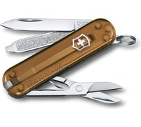 Нож-брелок Victorinox Classic SD Colors Chocolate Fudge 58 мм, 7 функций, карамельный 0.6223.T55G