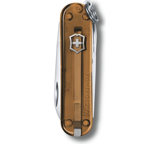 Нож-брелок Victorinox Classic SD Colors Chocolate Fudge 58 мм, 7 функций, карамельный 0.6223.T55G