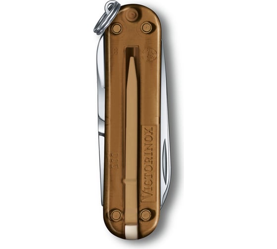 Нож-брелок Victorinox Classic SD Colors Chocolate Fudge 58 мм, 7 функций, карамельный 0.6223.T55G