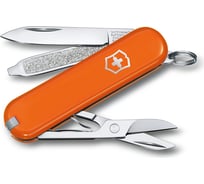 Нож-брелок Victorinox Classic SD Colors Mango Tango 58 мм, 7 функций, оранжевый 0.6223.83G