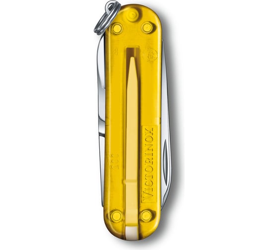 Нож-брелок Victorinox Classic SD Colors Tuscan Sun 58 мм, 7 функций, полупрозрачный жёлтый 0.6223.T81G