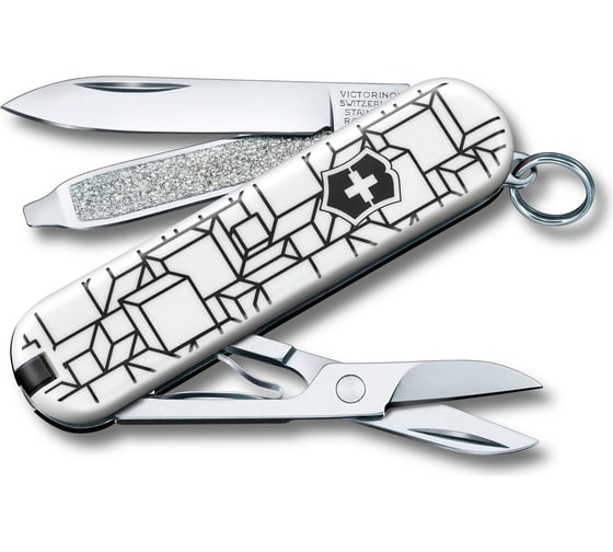 Нож-брелок Victorinox Classic Cubic Illusion 58 мм, 7 функций 0.6223.L2105 1
