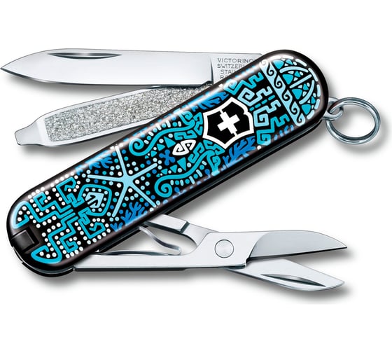 Нож-брелок Victorinox Classic Ocean Life 58 мм, 7 функций 0.6223.L2108 1