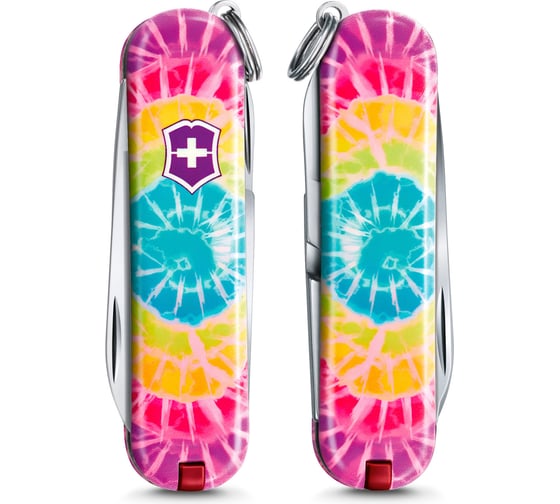 Нож-брелок Victorinox Classic Tie Dye 58 мм, 7 функций 0.6223.L2103