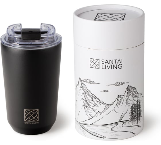 Термокружка Santai Living Coffer/M, 360 мл, черная SL-8618-50