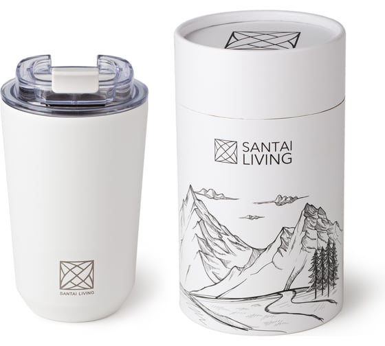Термокружка Santai Living Coffer/M, 360 мл, белая SL-8618-51