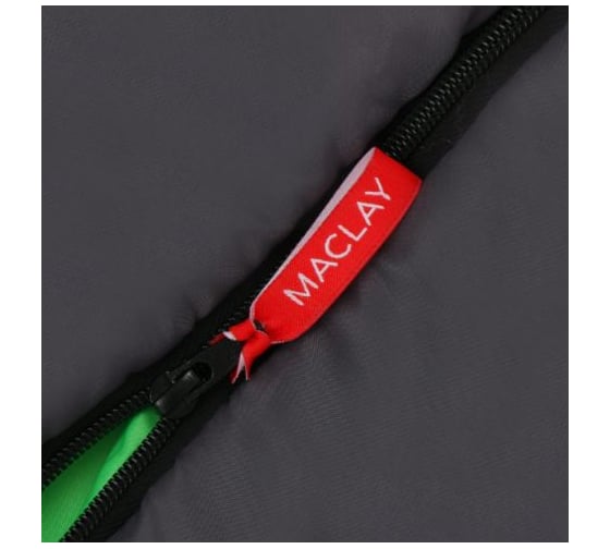 Спальник Maclay 2-х слойный, L одеяло+подголовник, 225х100, 200 гр, camping comfort summer 6478990